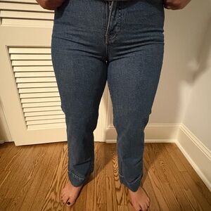 J. Crew Women's Straight Leg Blue Jeans